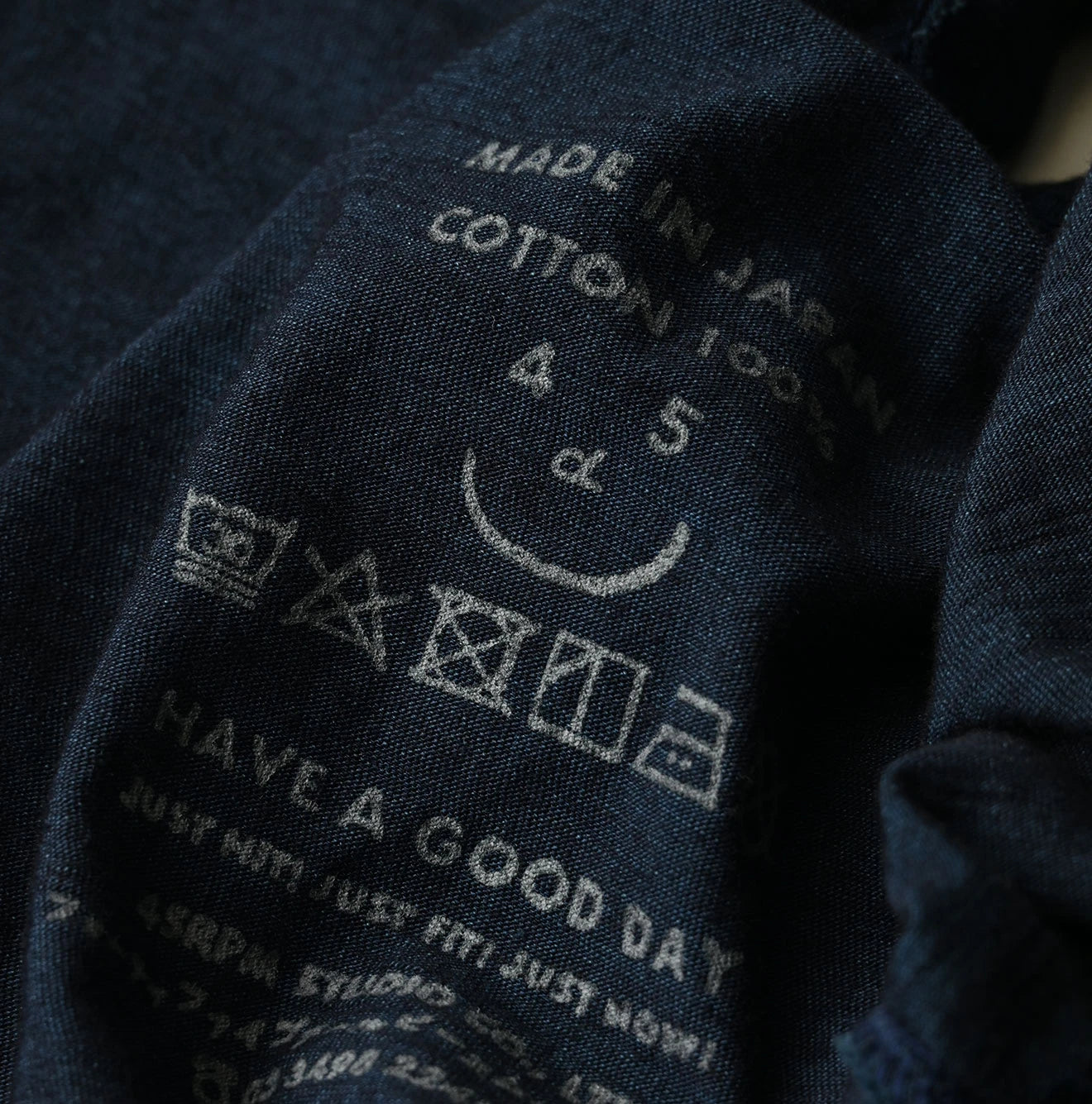 Indigo Tenjiku x Lace M Camisole Detail