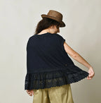 Indigo Tenjiku x Lace M Camisole Female Model