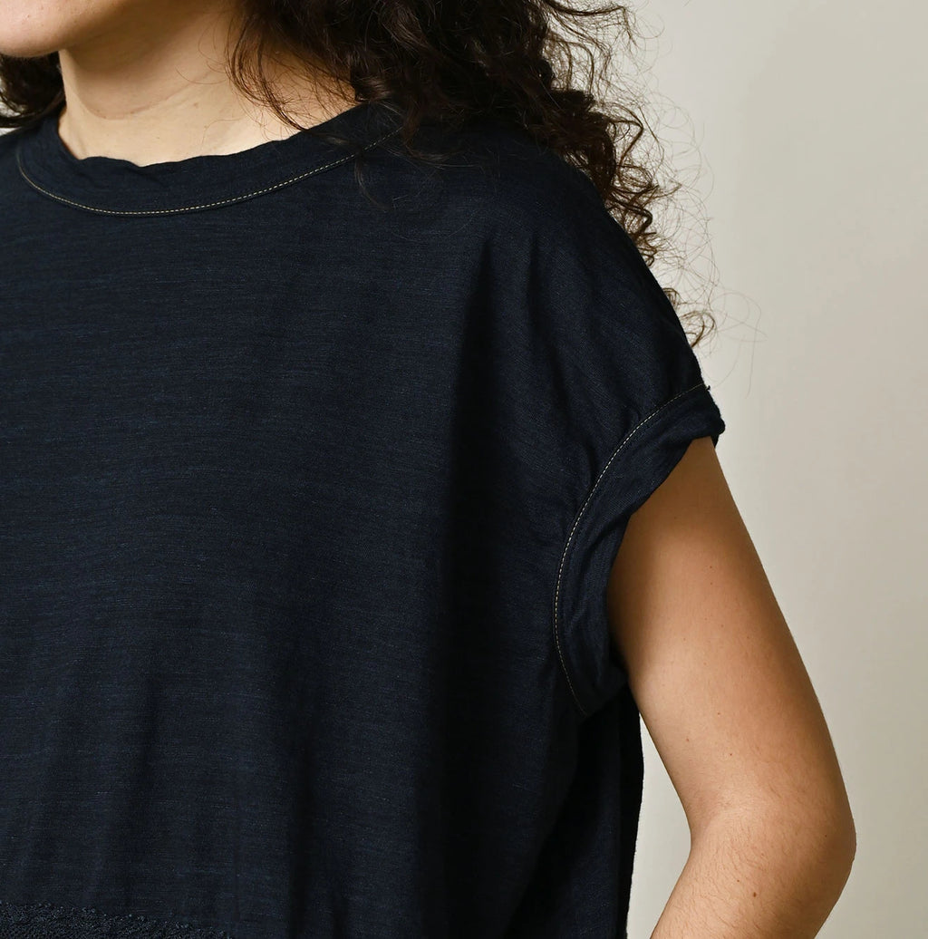 Indigo Tenjiku x Lace M Camisole Detail