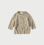 Linen Hippie Flower Puff Sweater Natural