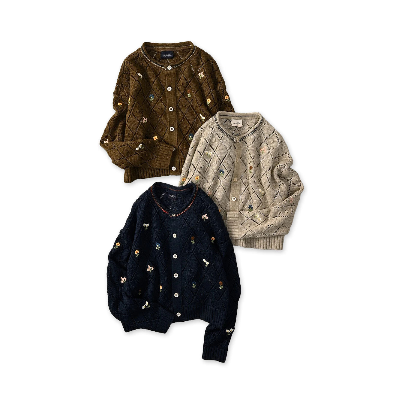 Linen Hippie Flower Bolero