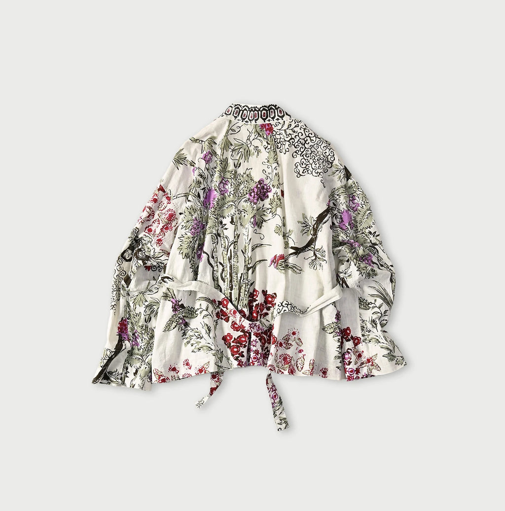 Indian Khadi Palampore Print Happie Short