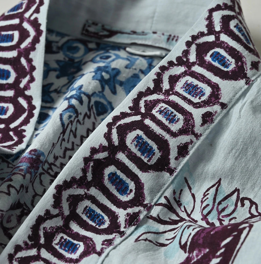Indian Khadi Palampore Print Happie Short