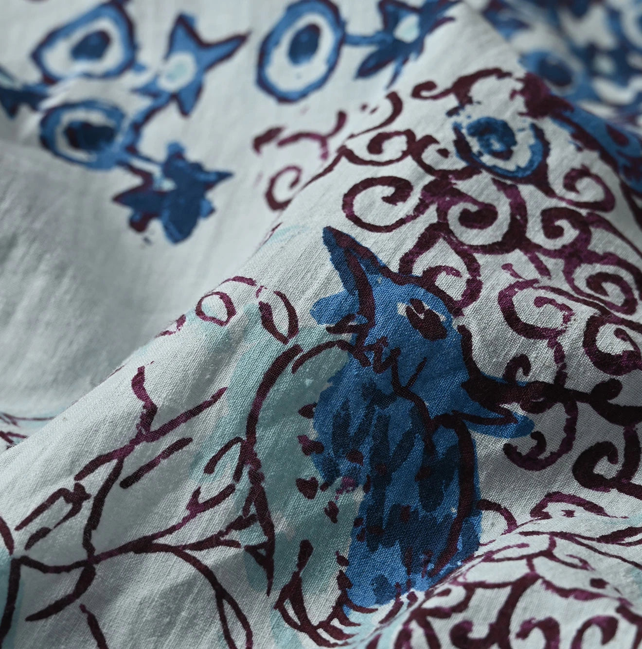 Indian Khadi Palampore Print Happie Short
