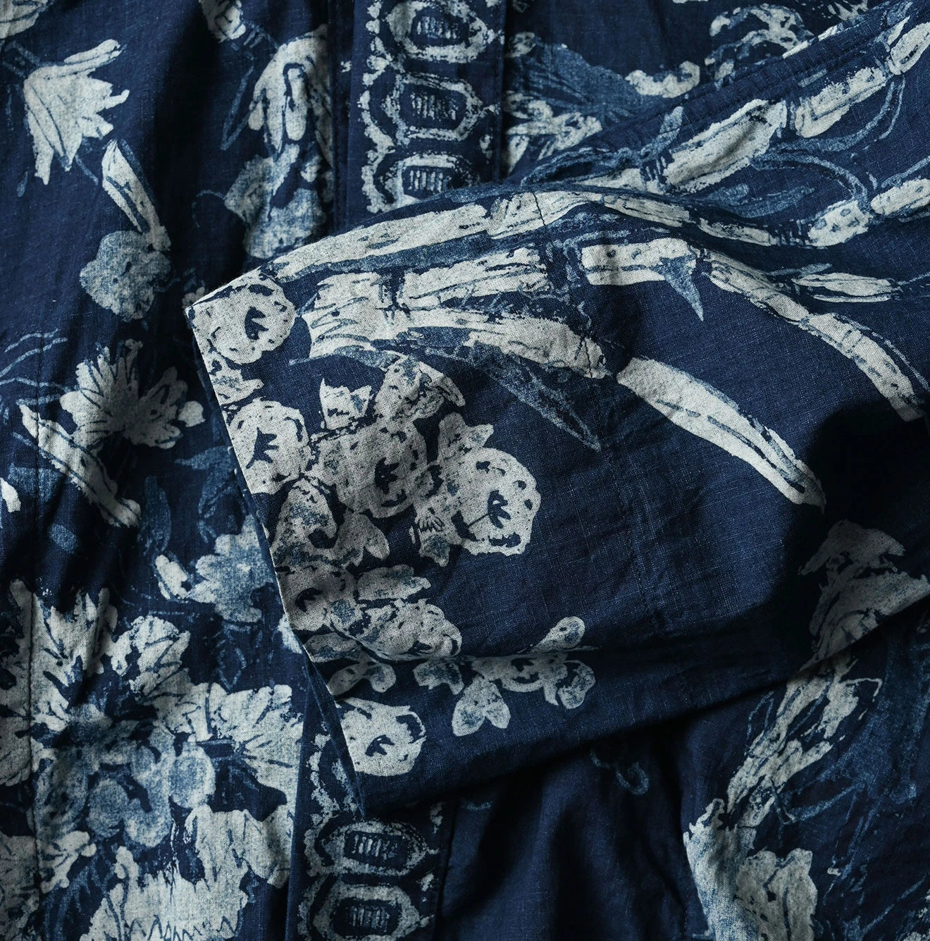 Indigo Hira Palampore Print Happie Short