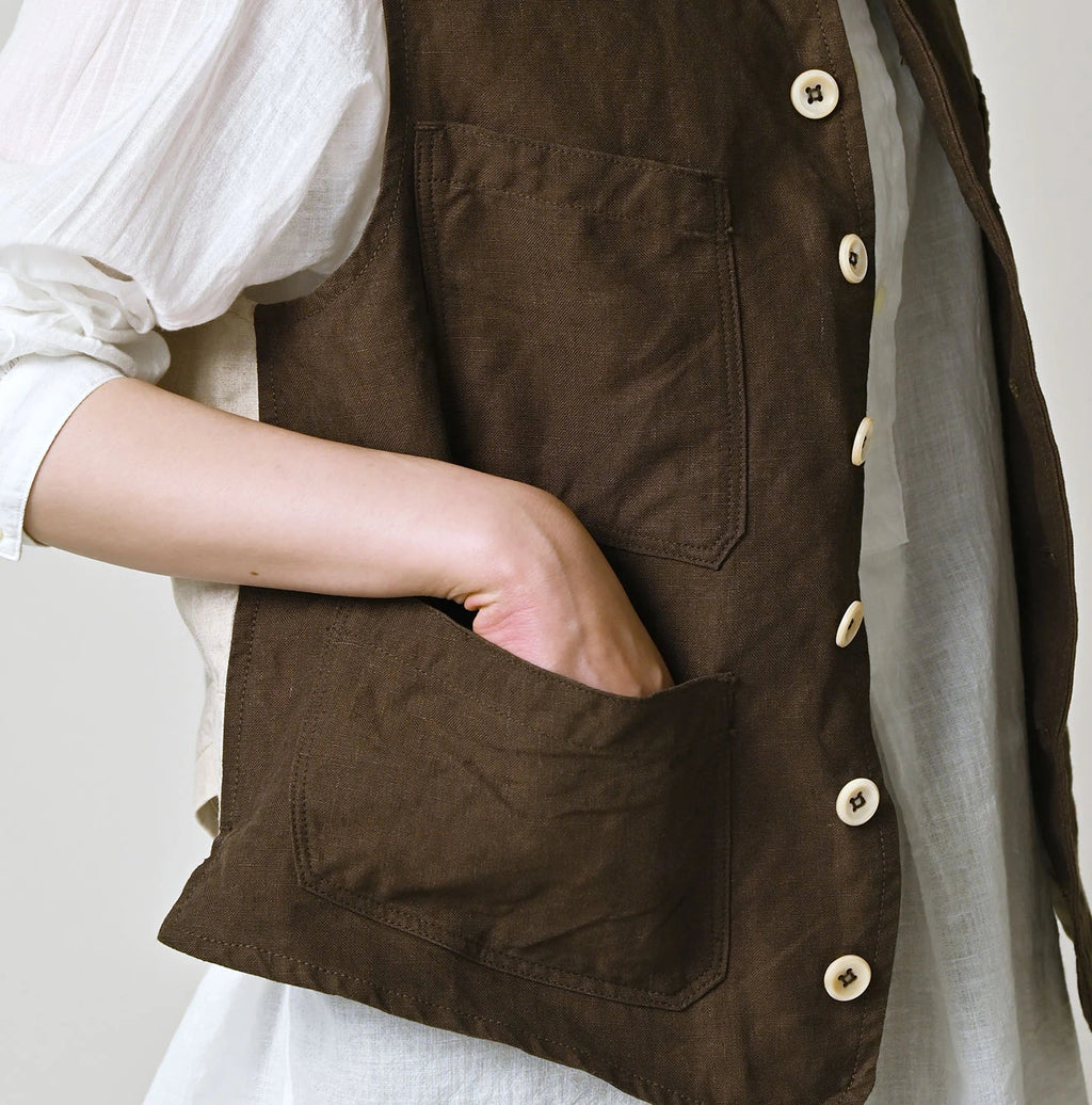 Linen Cloth 908 Vest