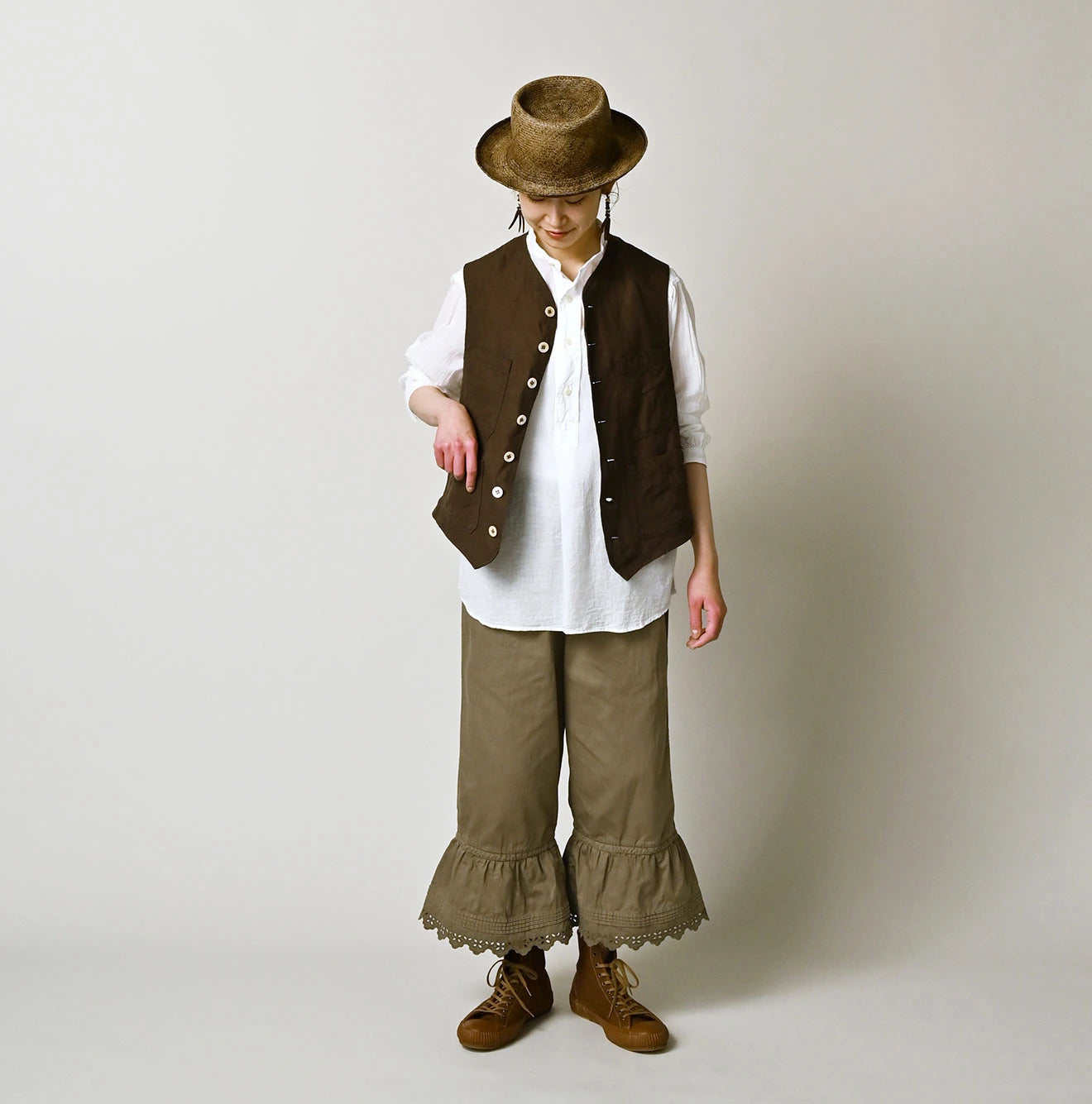 Linen Cloth 908 Vest