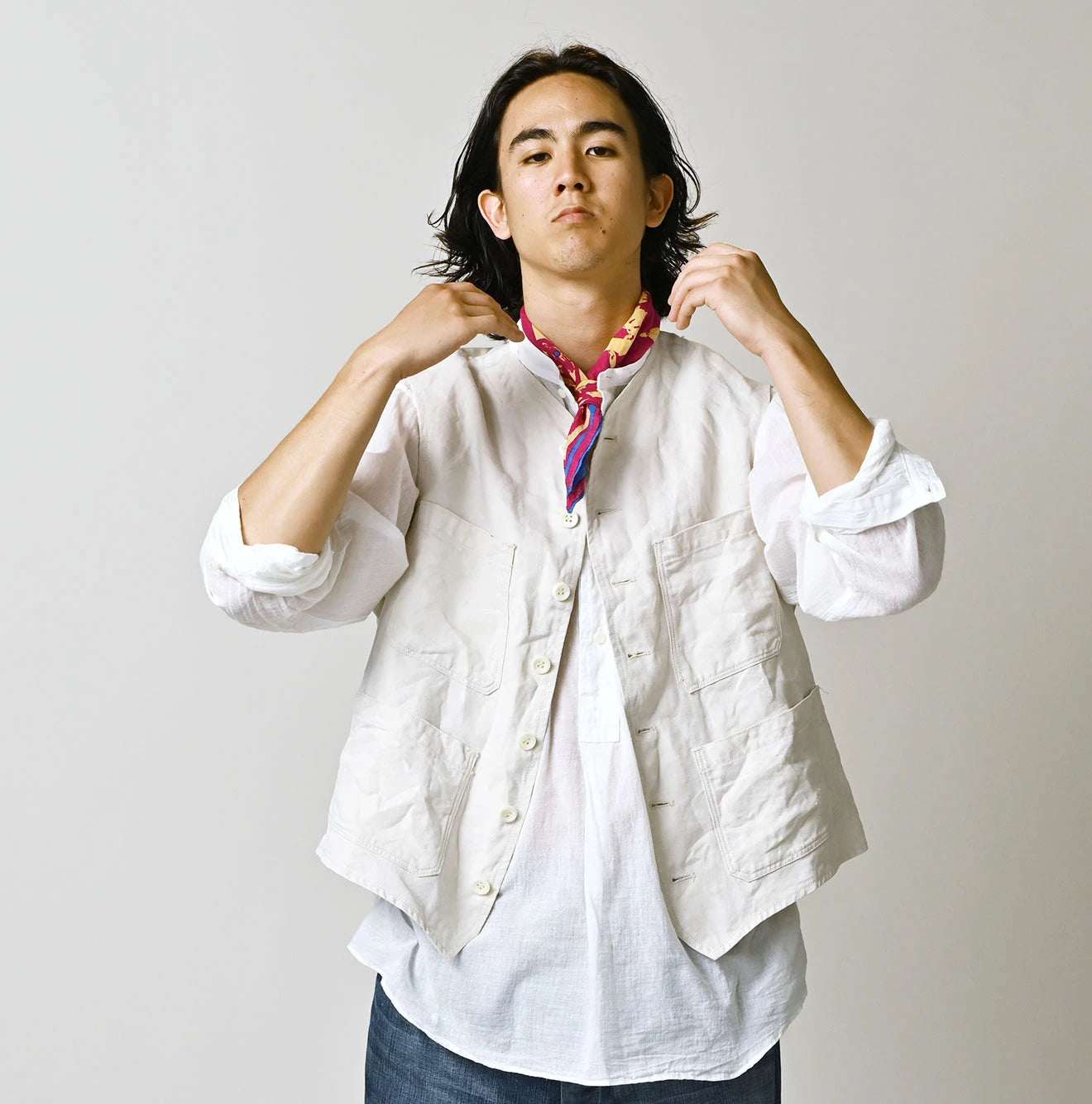 Linen Cloth 908 Vest