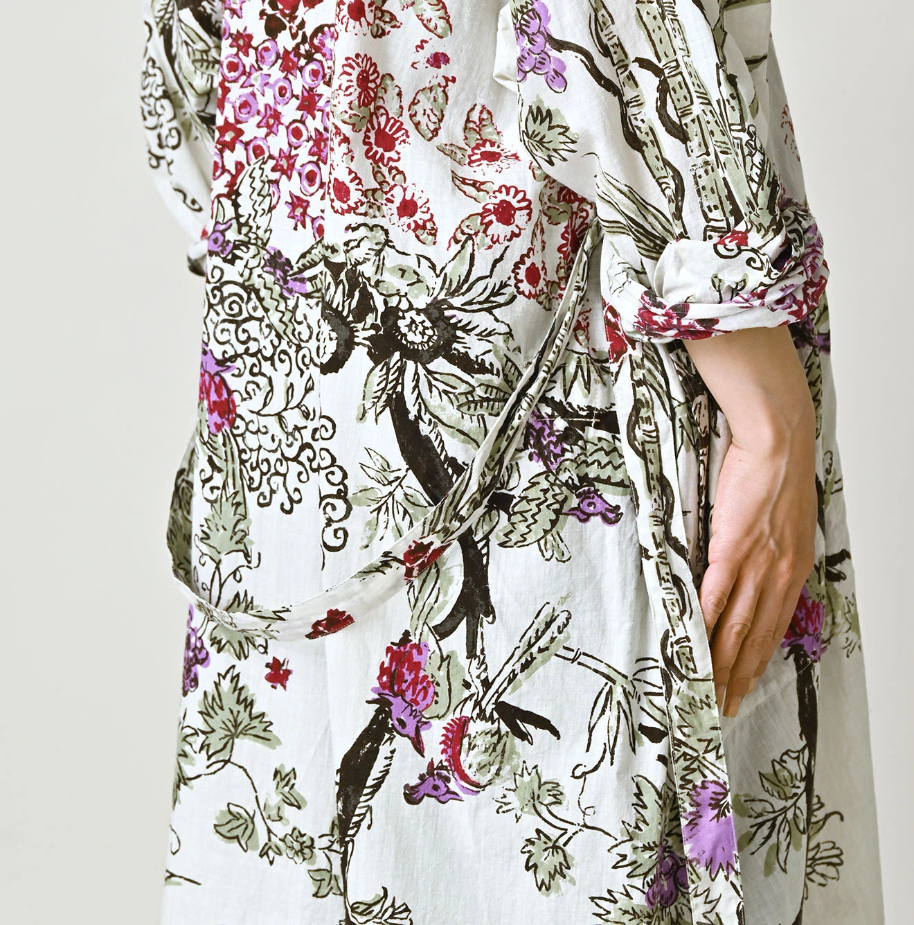 Indian Khadi Palampore Print Happie Long
