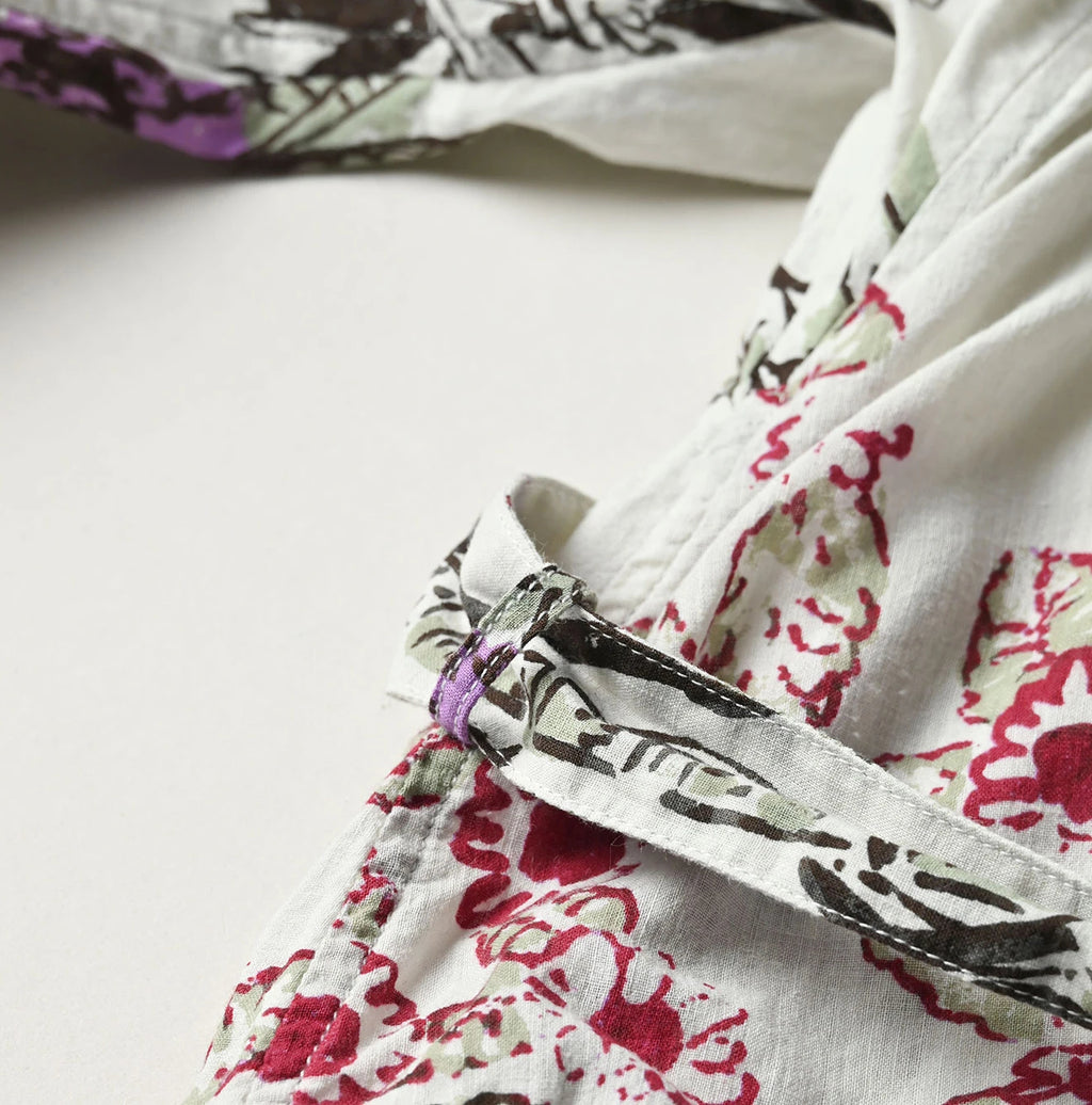 Indian Khadi Palampore Print Happie Long