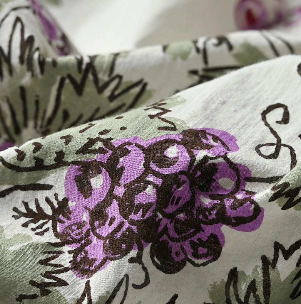 Indian Khadi Palampore Print Happie Long