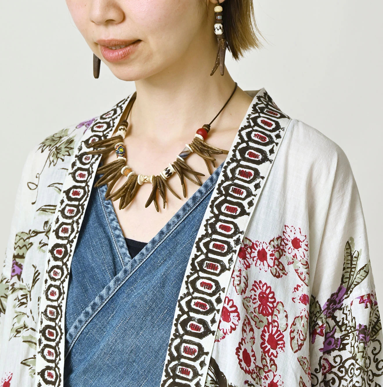Indian Khadi Palampore Print Happie Long