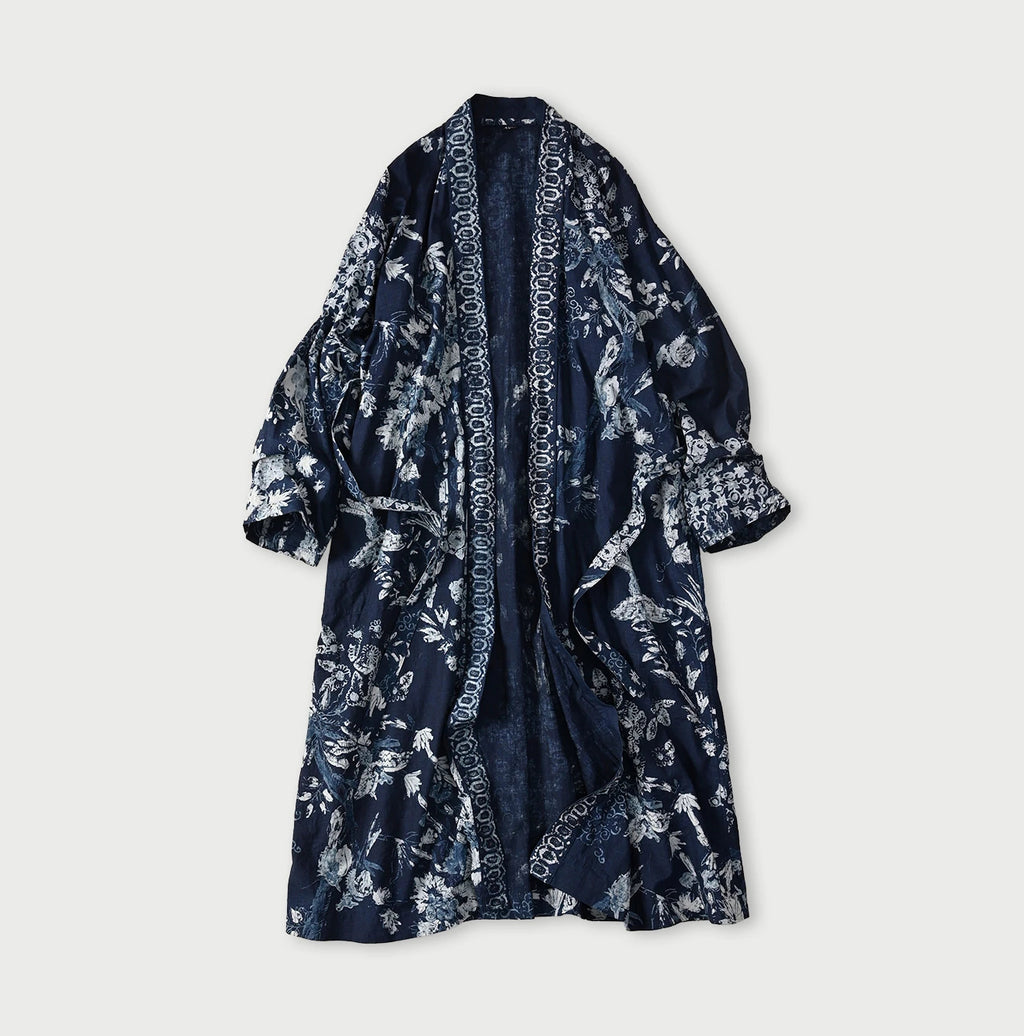 Indigo Hira Palampore Print Happie Long