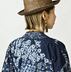 Indigo Hira Palampore Print Happie Long