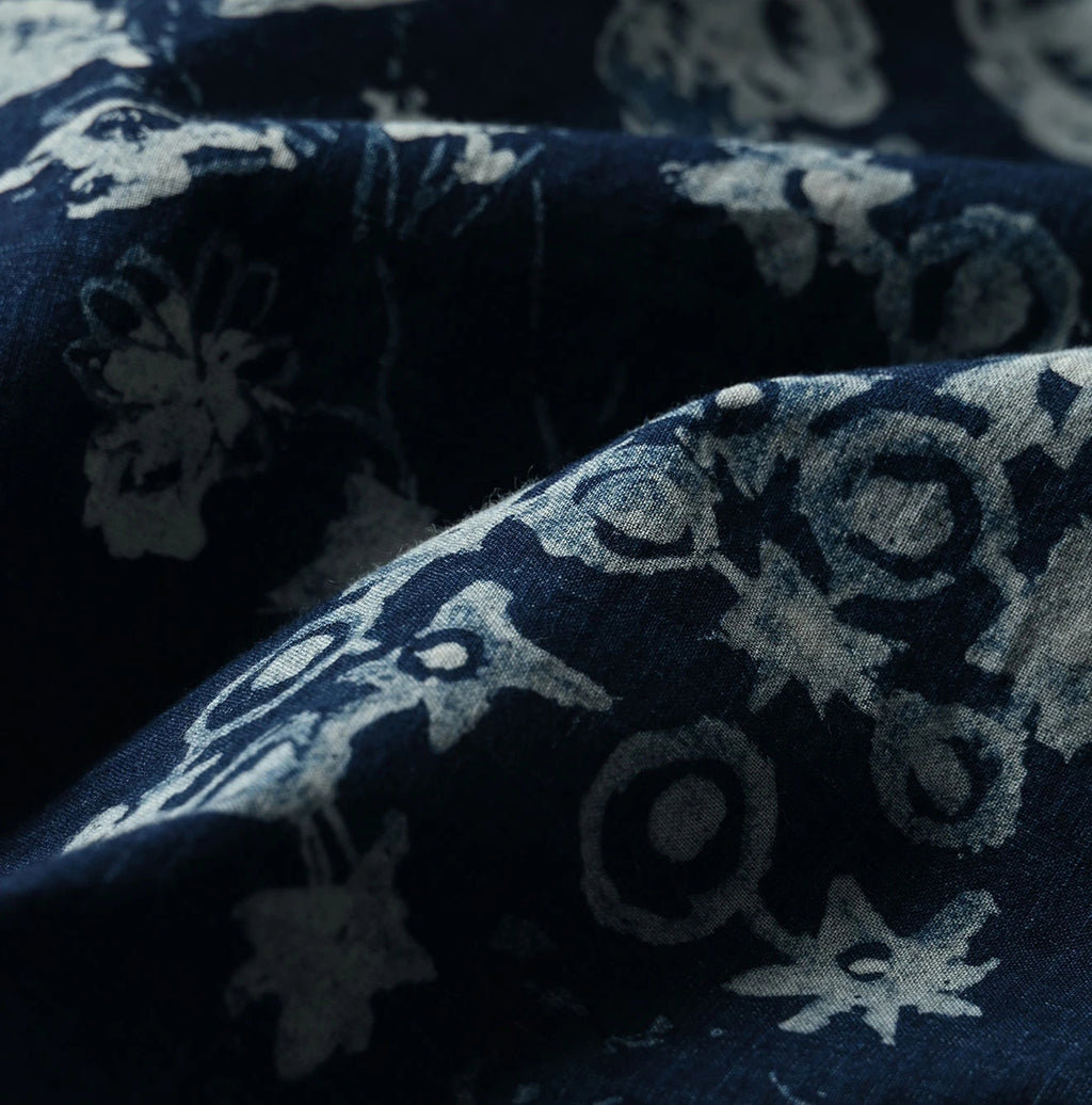 Indigo Hira Palampore Print Happie Long