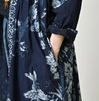 Indigo Hira Palampore Print Happie Long