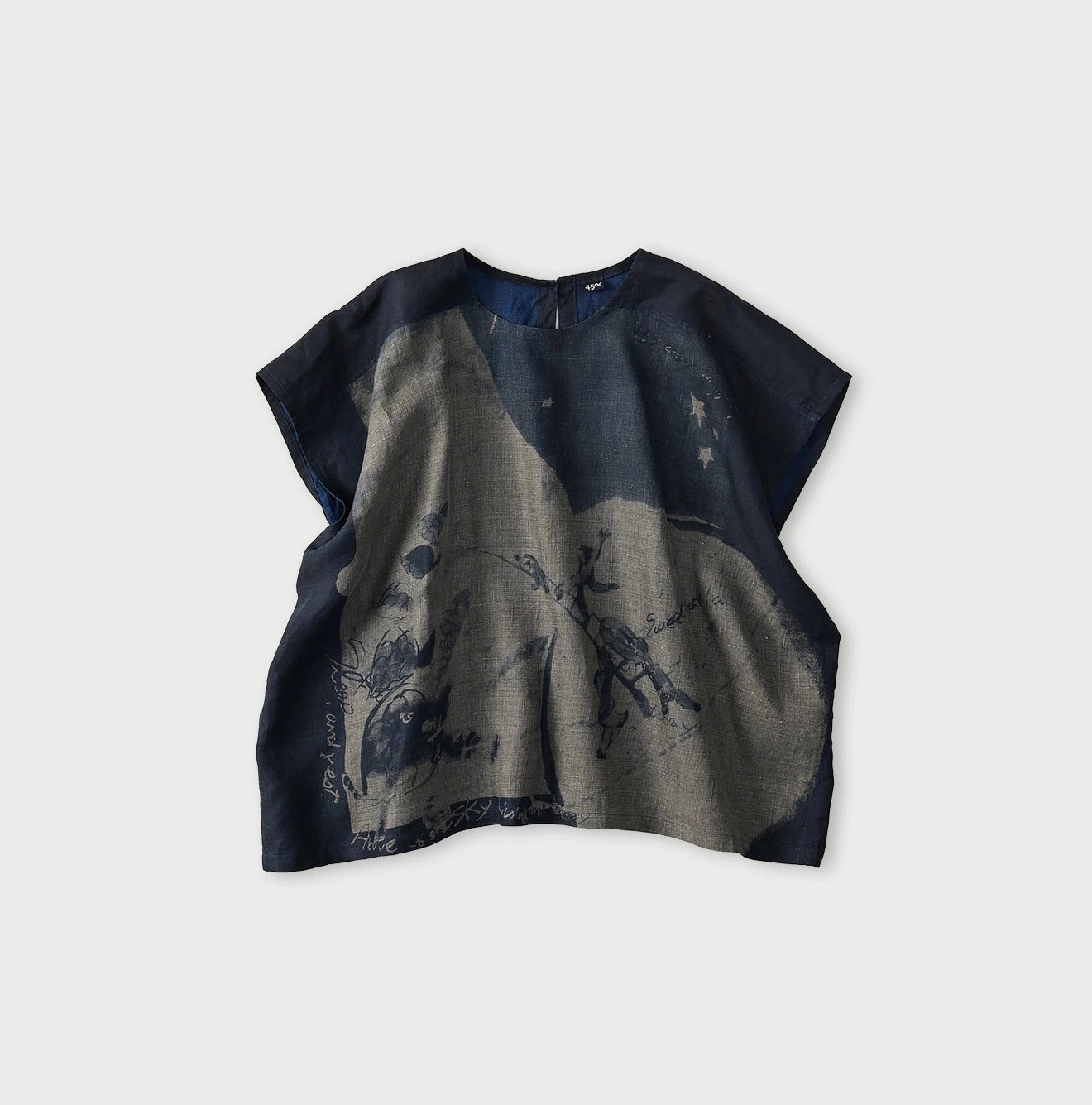 Indigo Picture Book Bandana Blouse