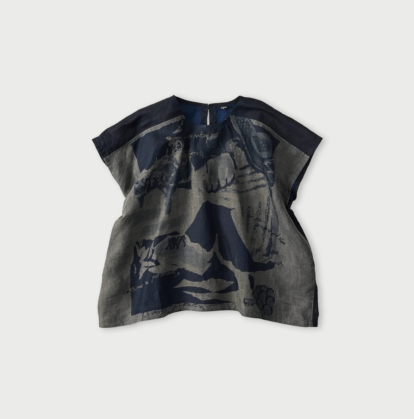 Indigo Picture Book Bandana Blouse