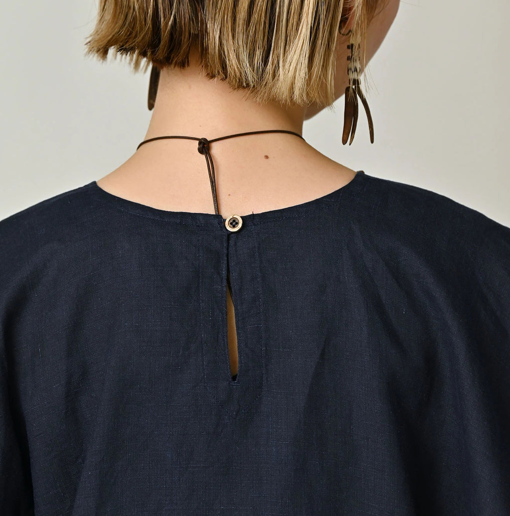 Indigo Picture Book Bandana Blouse