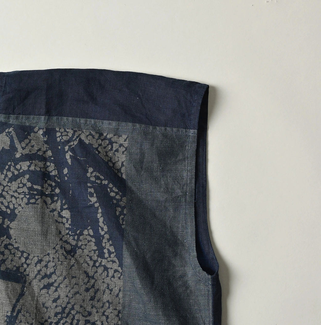 Indigo Picture Book Bandana Blouse