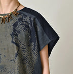 Indigo Picture Book Bandana Blouse