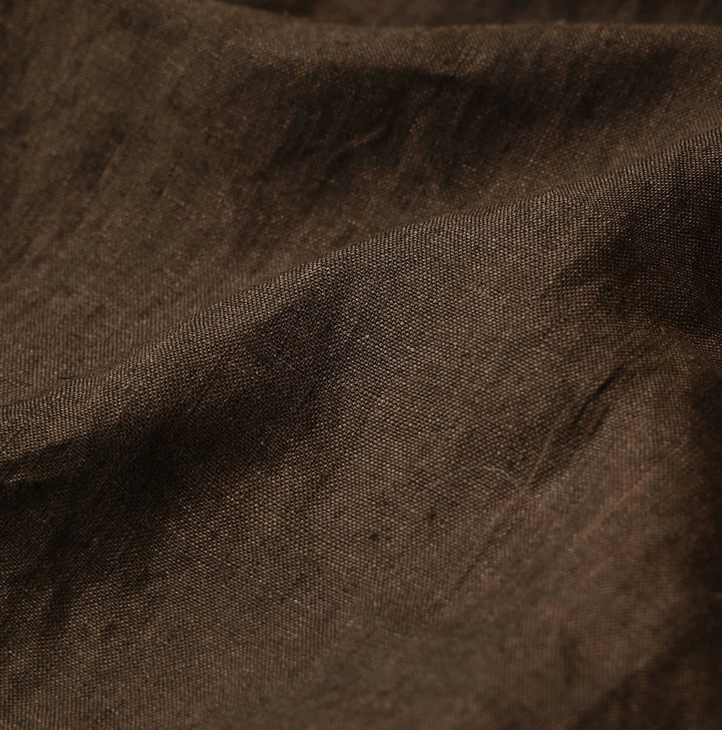 Indian Linen Gold Leaf Print Shirred Sleeveless Shirt