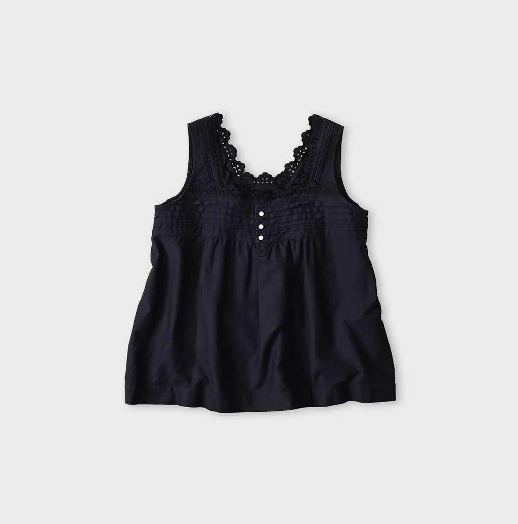 Weft Satin de Sleeveless Top