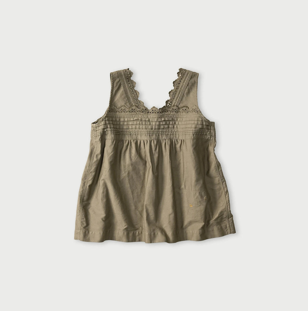 Weft Satin de Sleeveless Top