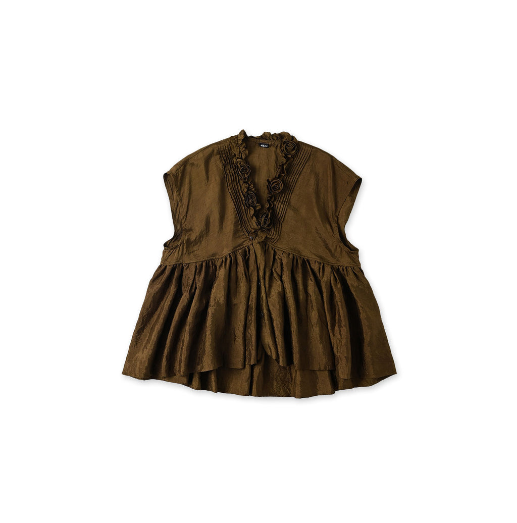 Indian Silk Camisole Brown