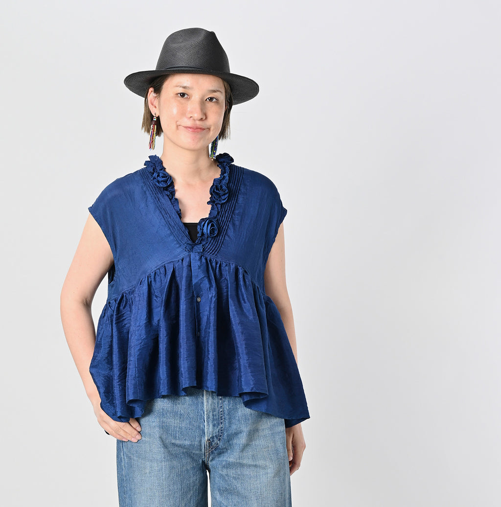 Ai Indian Silk Camisole Female Model