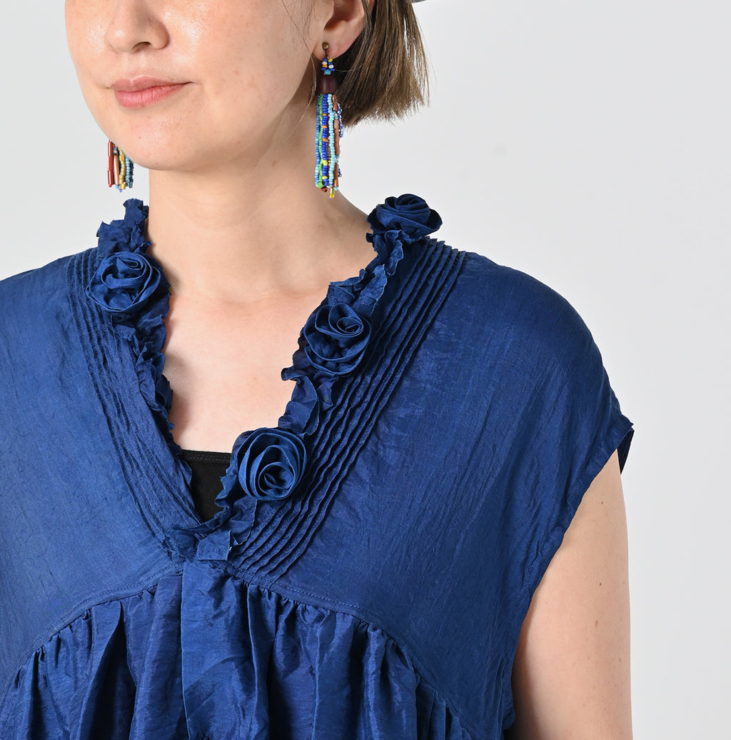 Ai Indian Silk Camisole Detail