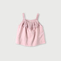 Khadi Ribbon Lace Flare Camisole Pink