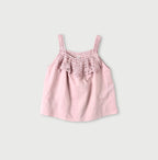 Khadi Ribbon Lace Flare Camisole Pink