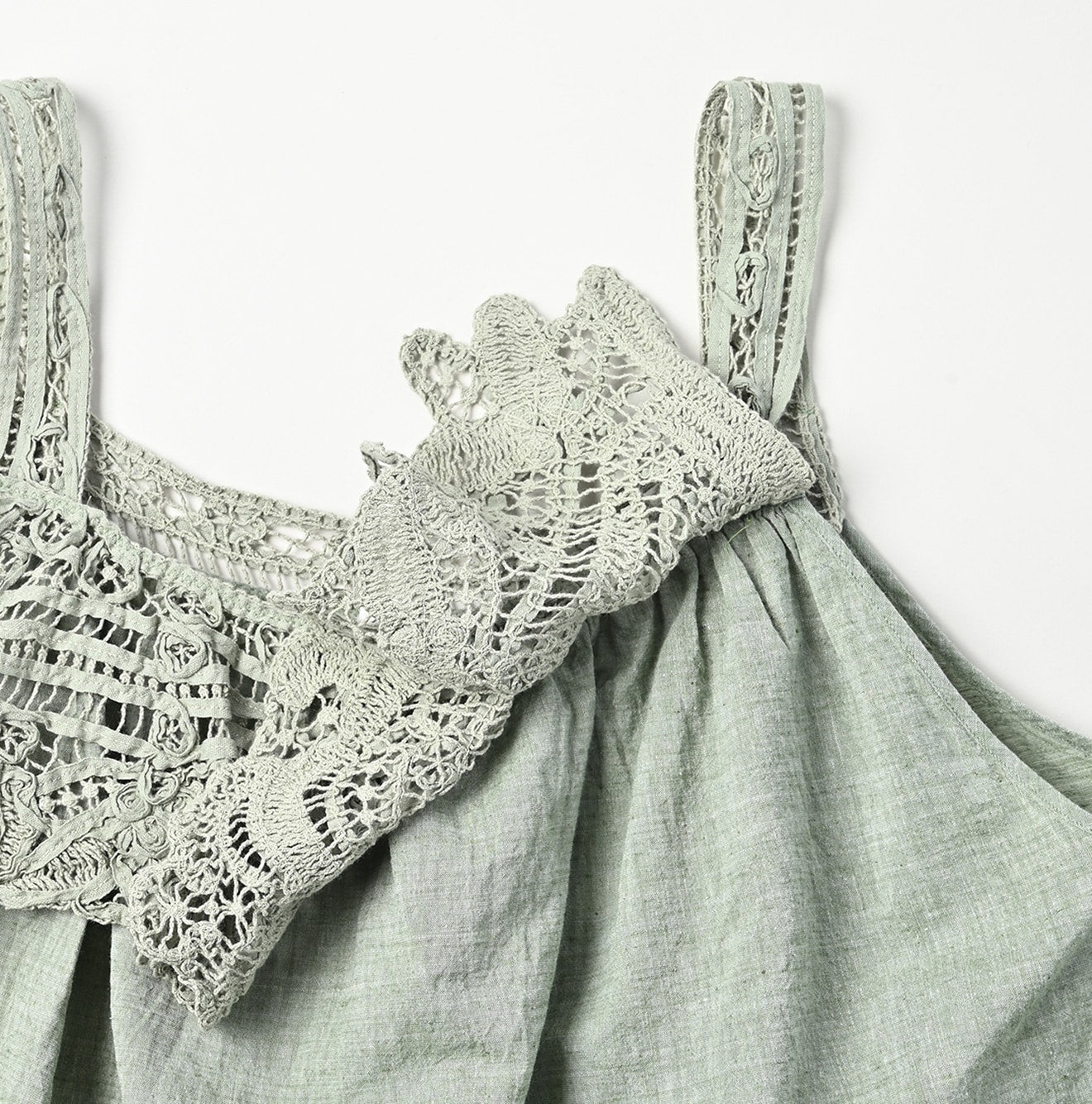 Khadi Ribbon Lace Flare Camisole Detail