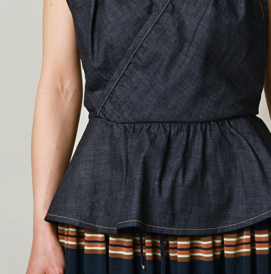 45 Petit Denim Tank Bra Nou
