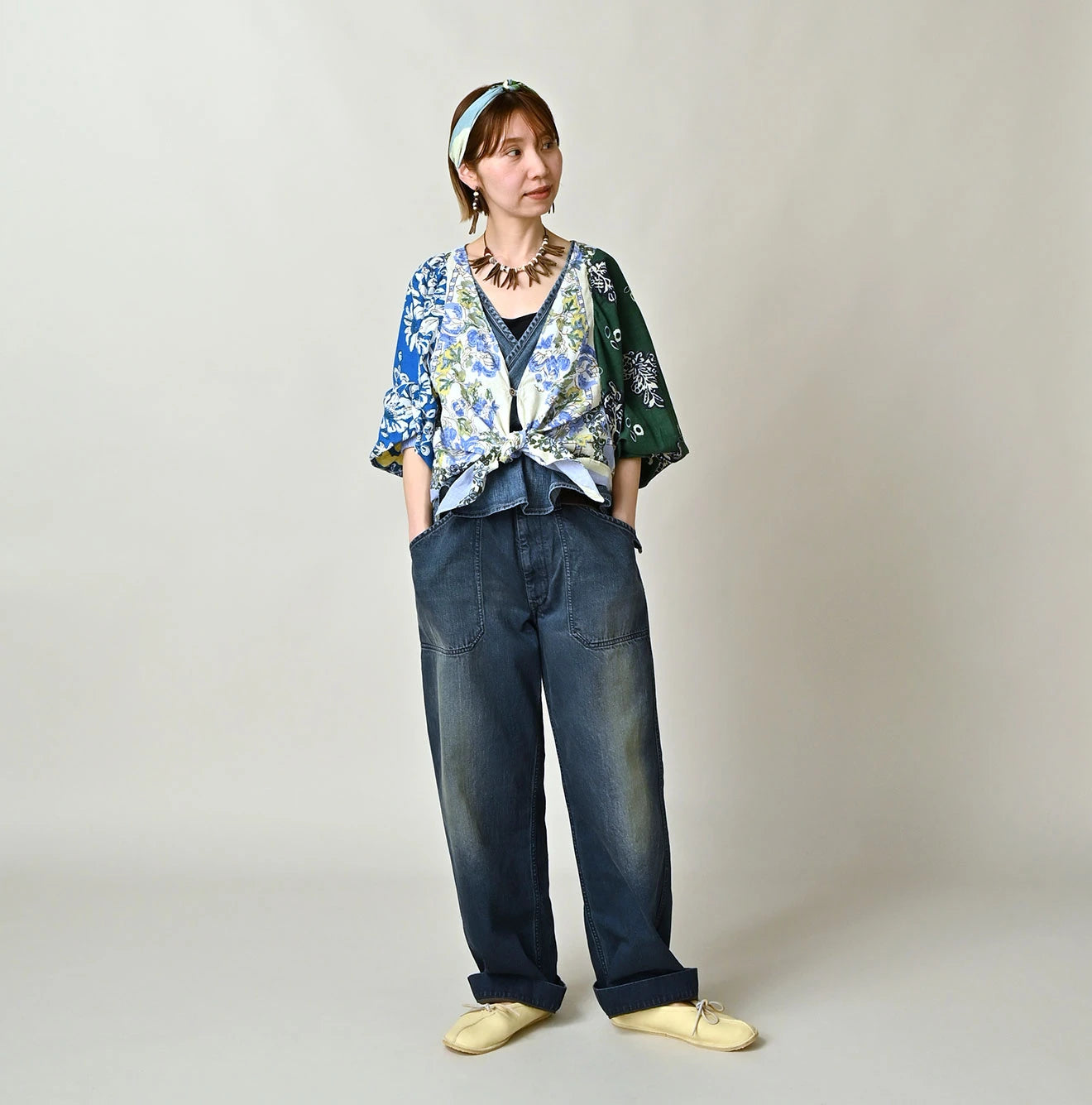 SAIJIKI Khadi Bandana Mix Bolero
