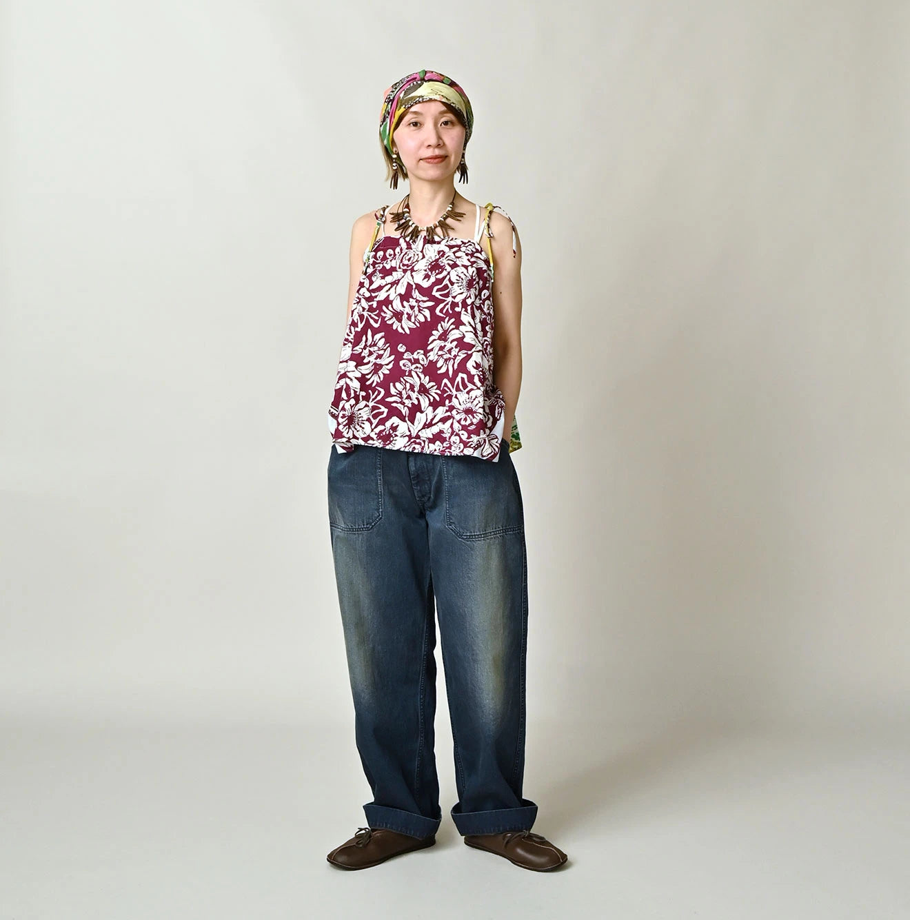 SAIJIKI Khadi Bandana Mix Camisole