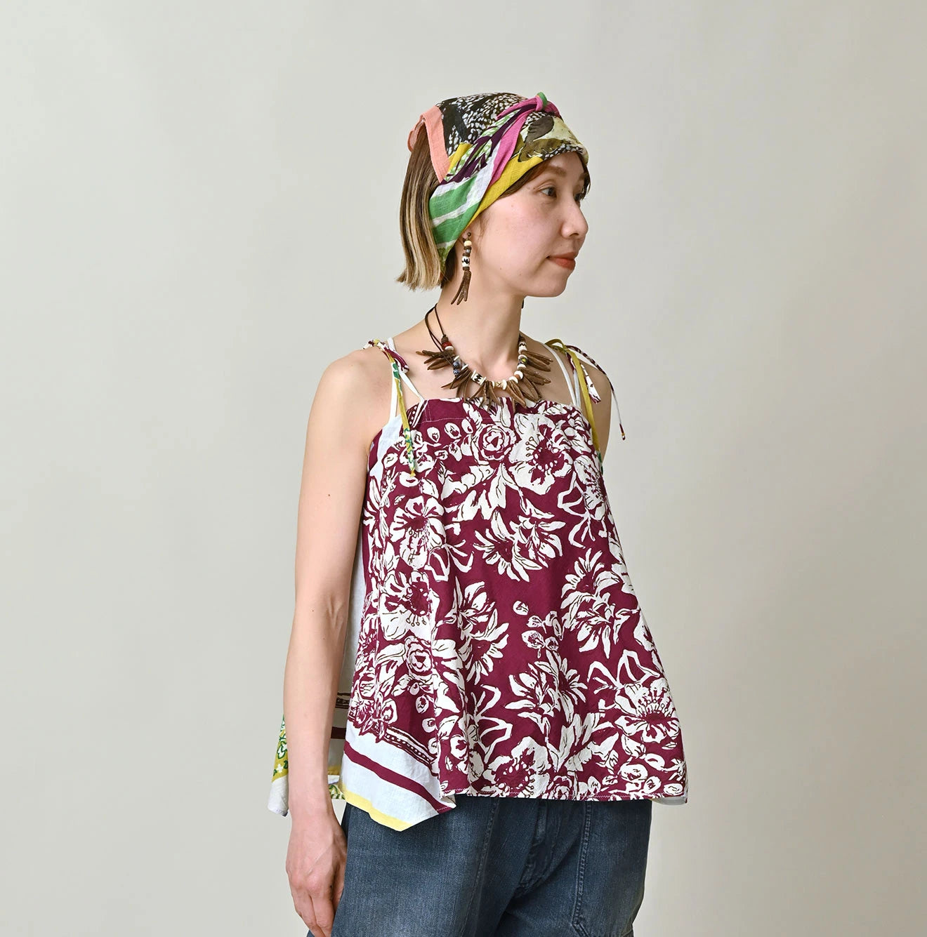 SAIJIKI Khadi Bandana Mix Camisole
