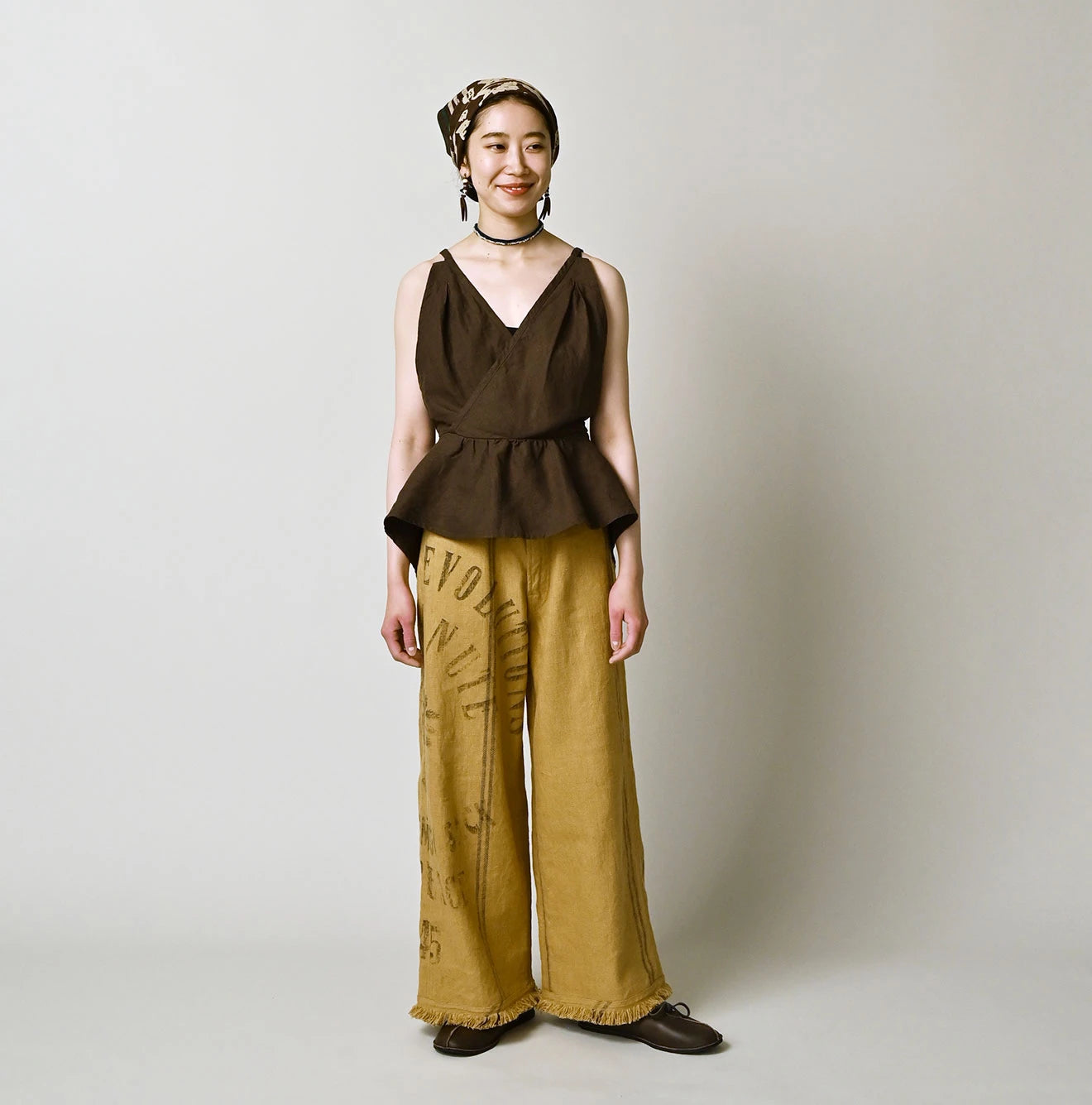Linen Cloth Tank Bra
