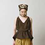 Linen Cloth Tank Bra