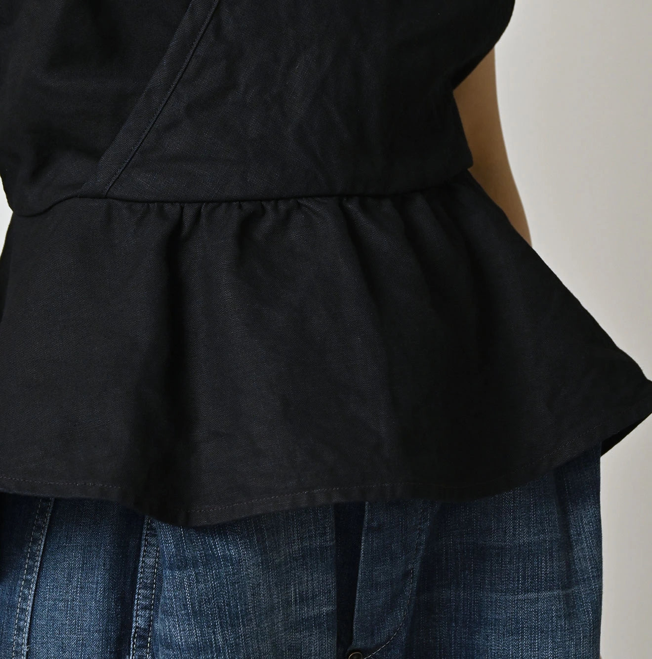 Indigo Linen Cloth Tank Bra