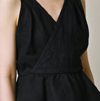 Indigo Linen Cloth Tank Bra