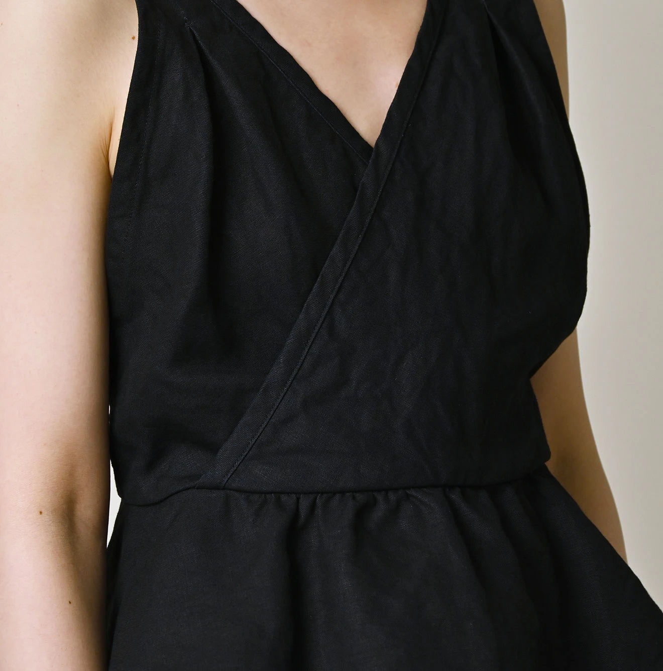 Indigo Linen Cloth Tank Bra