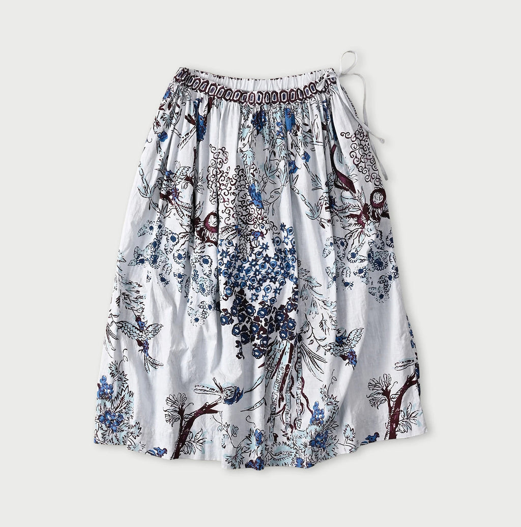 Indian Khadi Palampore Print Easy Gather Skirt