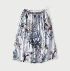 Indian Khadi Palampore Print Easy Gather Skirt