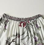 Indian Khadi Palampore Print Easy Gather Skirt
