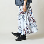Indian Khadi Palampore Print Easy Gather Skirt