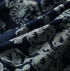 Indigo Hira Palampore Print Easy Gather Skirt