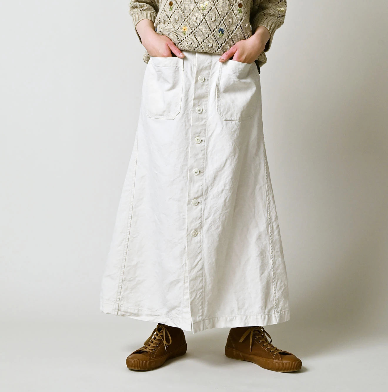 Linen Cloth Bell Skirt