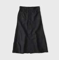 Indigo Linen Cloth Bell Skirt